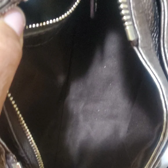 Chloe Pewter Color Leather Handbag with Silver Accents - Picture 6 of 13